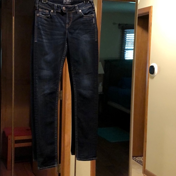 Silver Mid Skinny Tuesday Flap Jeans 26/31 - Picture 6 of 6